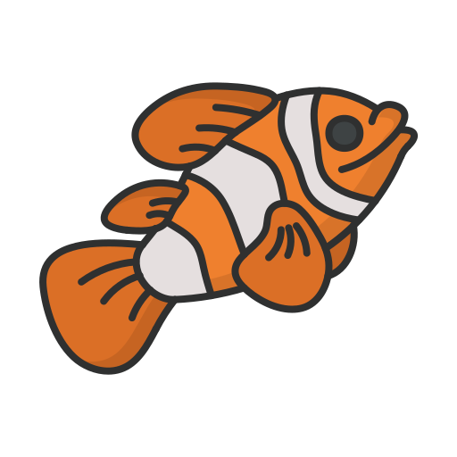 Рыба-клоун Generic color lineal-color иконка