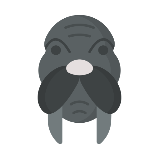 바다 코끼리 Generic color fill icon