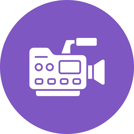 Video camera Generic color fill icon