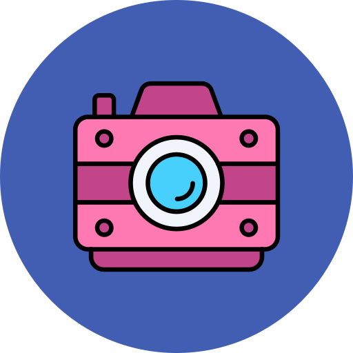 Photo camera Generic color lineal-color icon