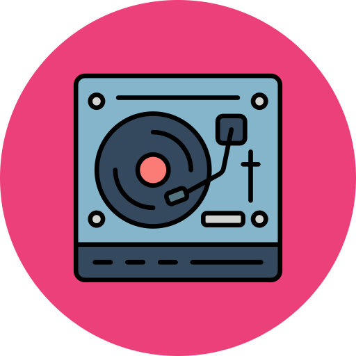 Turntable Generic color lineal-color icon