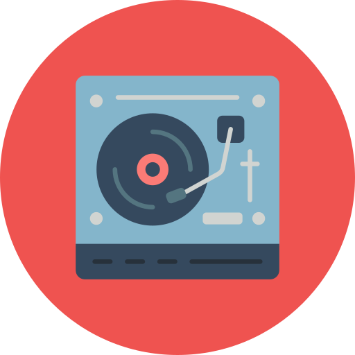Turntable Generic color fill icon