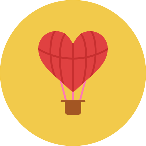 Hot air ballon Generic color fill icon
