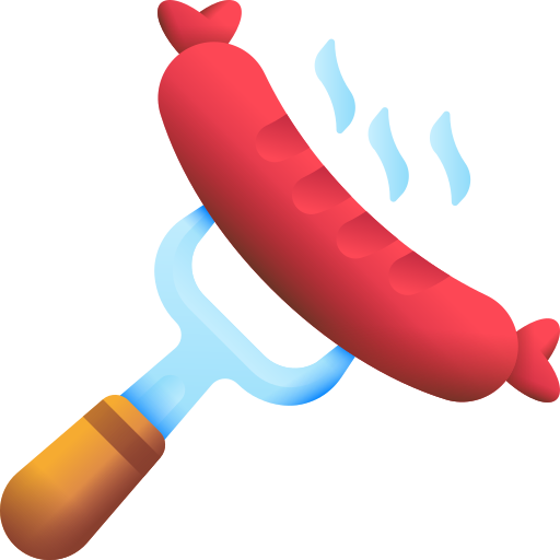Sausage 3D Color icon