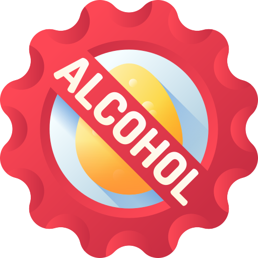 alcohol vrij 3D Color icoon