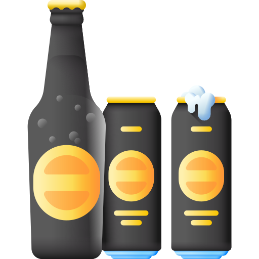Черное пиво 3D Color иконка