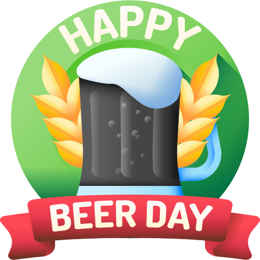 journée internationale de la bière 3D Color Icône