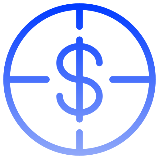 dollaro Generic gradient outline icona