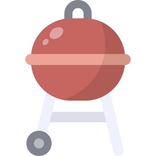 griglia per barbecue Generic color fill icona