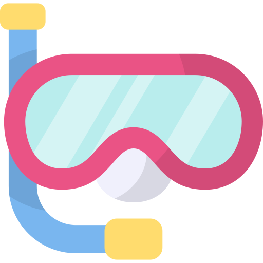 Diving goggles Generic color fill icon