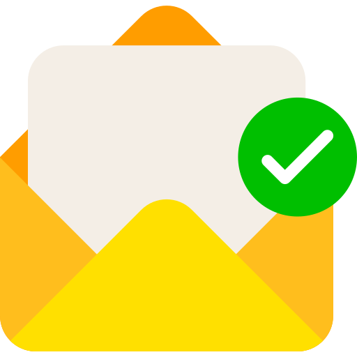 Check mail Generic color fill icon
