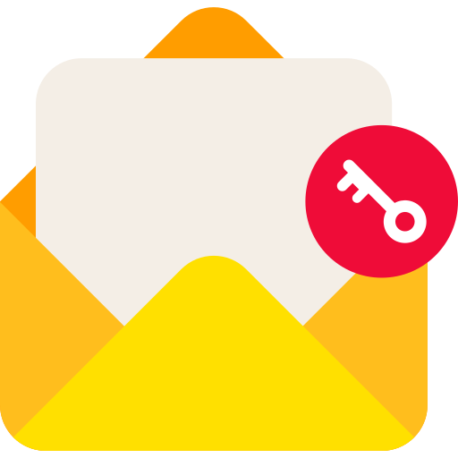 poufny e-mail Generic color fill ikona
