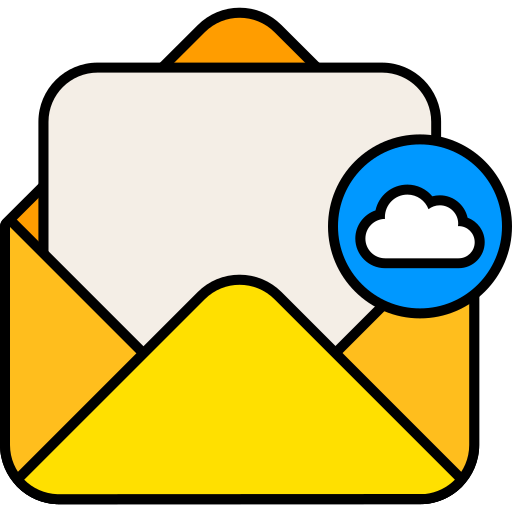 courrier en nuage Generic color lineal-color Icône