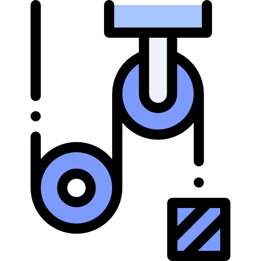 Pulley Detailed Rounded Lineal color icon