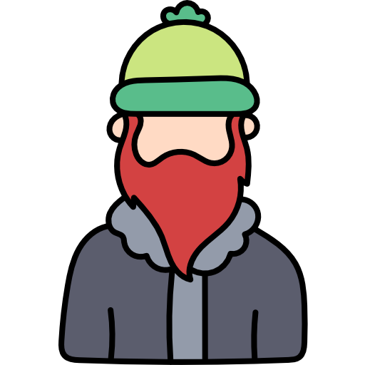 Man Hand Drawn Color icon