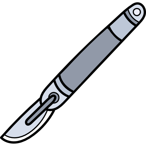 Scalpel Hand Drawn Color icon