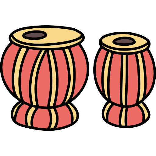 tablas Hand Drawn Color icono