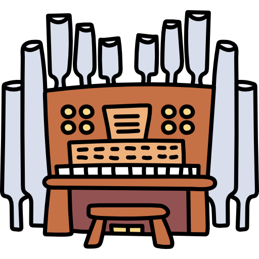 organo Hand Drawn Color icono