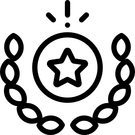 corona di alloro Detailed Rounded Lineal icona