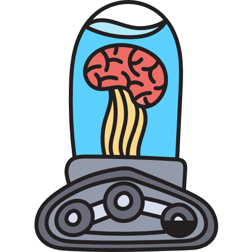 Brain Hand Drawn Color icon