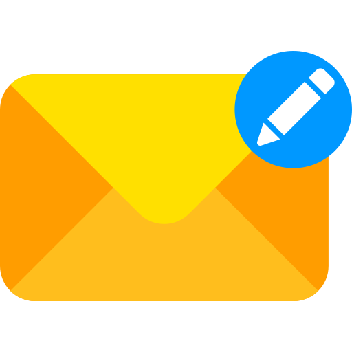 Write mail Generic color fill icon