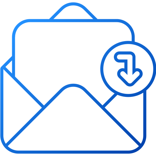 Receive mail Generic gradient outline icon