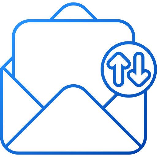 Exchange mails Generic gradient outline icon