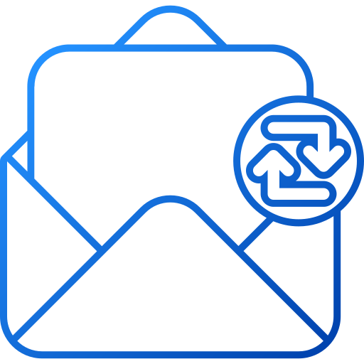 Exchange mails Generic gradient outline icon