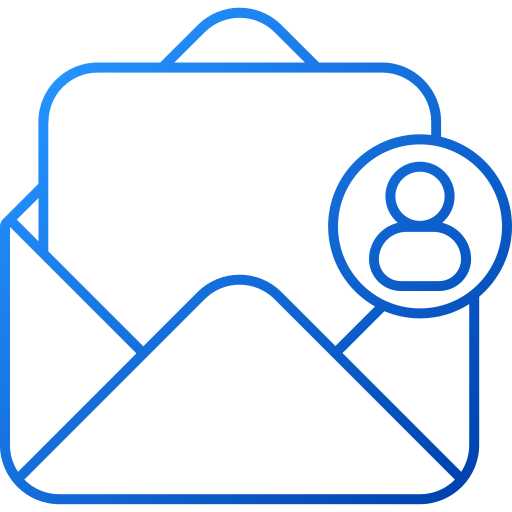bandeja de entrada de correo Generic gradient outline icono
