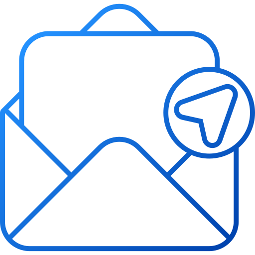 mail senden Generic gradient outline icon