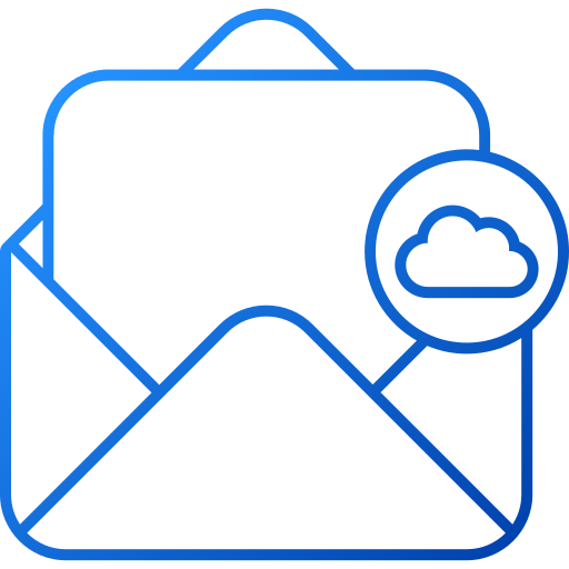 cloud-mail Generic gradient outline icon