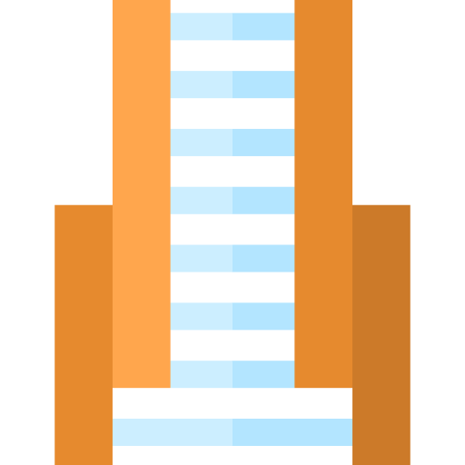 escada Basic Straight Flat Ícone