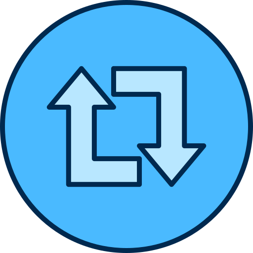 Loop arrow Generic color lineal-color icon