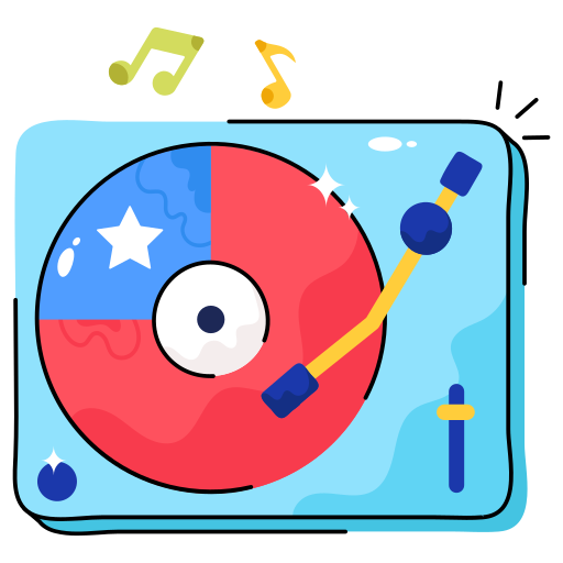 musikspieler Generic Sticker Color Lineal Color icon