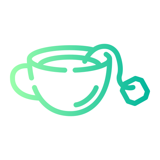 Зеленый чай Generic gradient outline иконка
