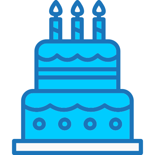 gâteau d'anniversaire Generic color lineal-color Icône