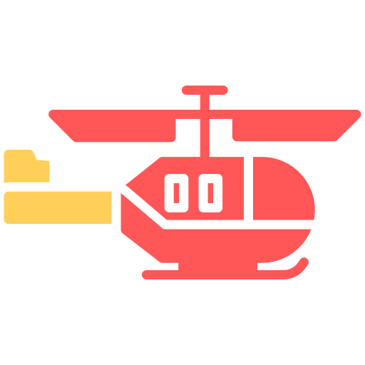 helicóptero militar Generic color fill Ícone