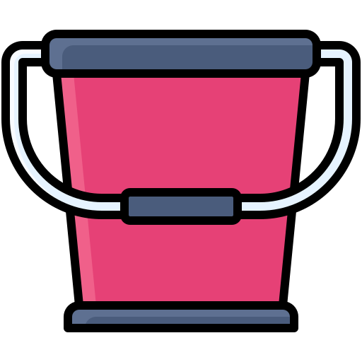 Bucket Generic color lineal-color icon