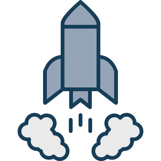 lanzamiento de cohete Generic color lineal-color icono
