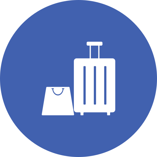 Trolley bag Generic color fill icon
