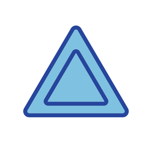 三角形 Generic color lineal-color icon
