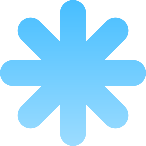 Ice flake Generic gradient fill icon