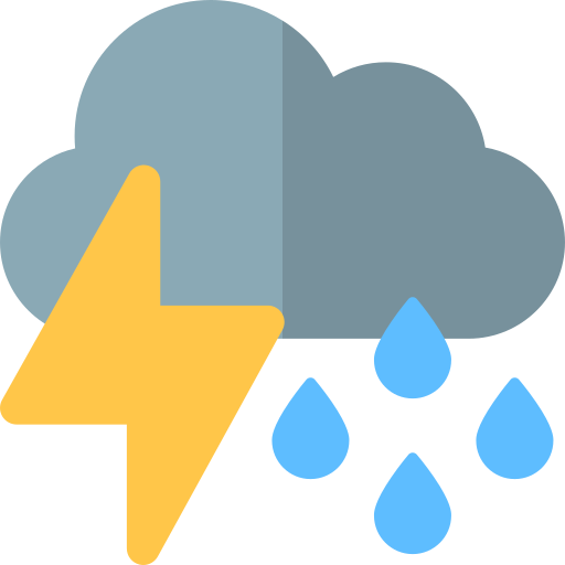 Severe weather Basic Rounded Flat icon