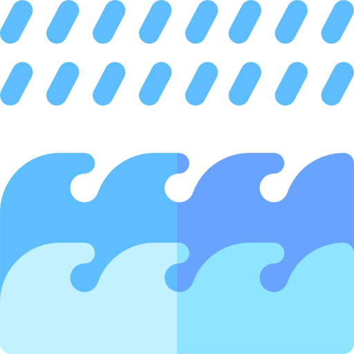 trudne warunki pogodowe Basic Rounded Flat ikona