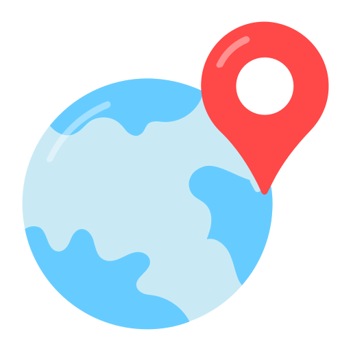 Global location Generic color fill icon