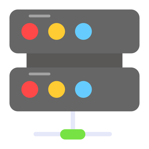 Сервер данных Generic color fill иконка