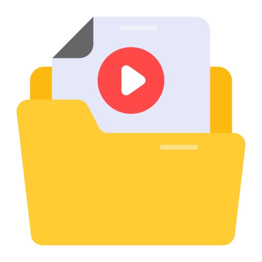 Video folder Generic color fill icon