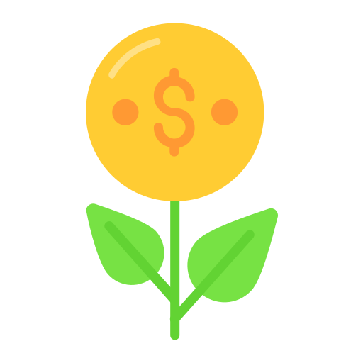 Money growth Generic color fill icon