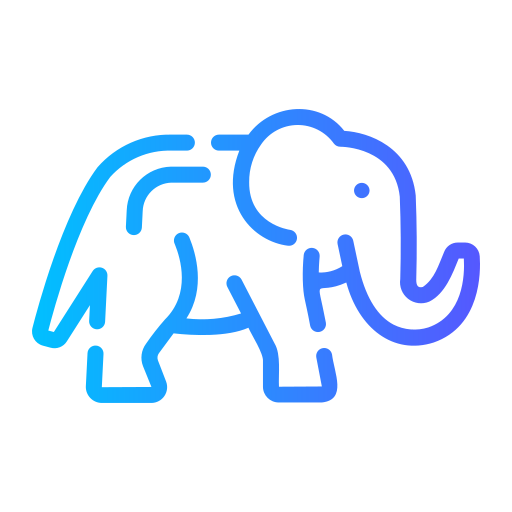 elefante Generic gradient outline icona