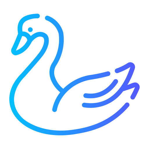 Swan Generic gradient outline icon